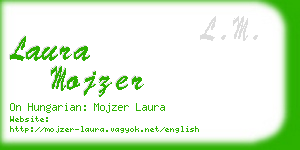 laura mojzer business card